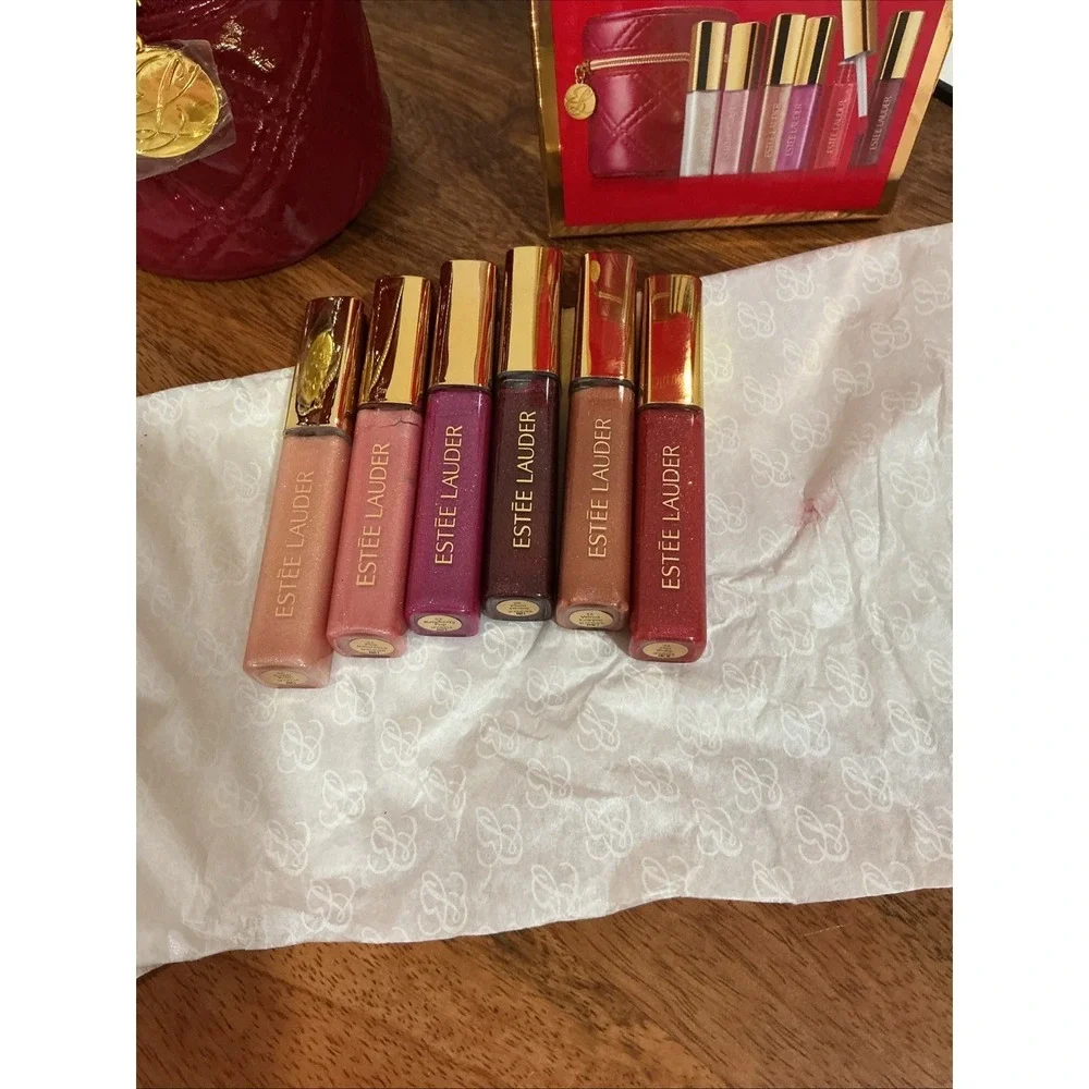 Estee Lauder Pure Color Shimmer & Sparkle Lip Gloss 6 Shades 0.16oz Travel Size